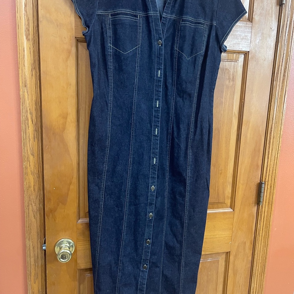 Women's Black Denim Dress